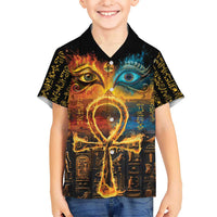 Eye of Ra and Eye of Horus Kid Hawaiian Shirt Power and Magic Ancient Egyptian Mythology - Wonder Print Shop