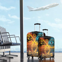 Eye of Ra and Eye of Horus Luggage Cover Power and Magic Ancient Egyptian Mythology - Wonder Print Shop