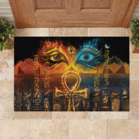 Eye of Ra and Eye of Horus Rubber Doormat Power and Magic Ancient Egyptian Mythology - Wonder Print Shop