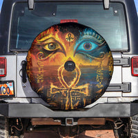 Eye of Ra and Eye of Horus Spare Tire Cover Power and Magic Ancient Egyptian Mythology - Wonder Print Shop