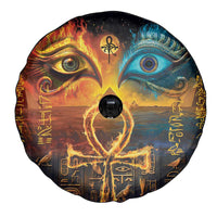 Eye of Ra and Eye of Horus Spare Tire Cover Power and Magic Ancient Egyptian Mythology - Wonder Print Shop
