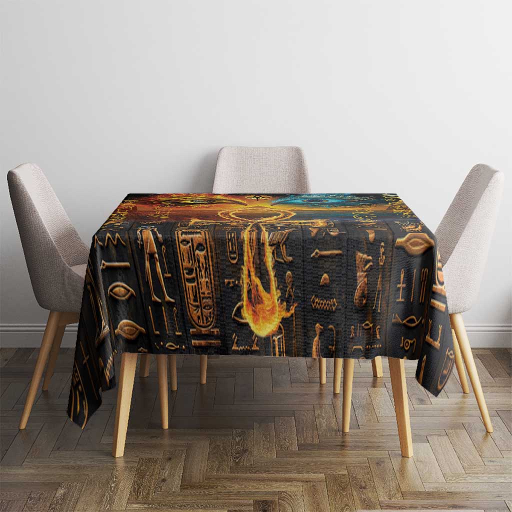 Eye of Ra and Eye of Horus Tablecloth Power and Magic Ancient Egyptian Mythology - Wonder Print Shop