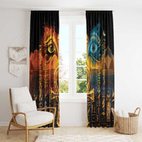 Eye of Ra and Eye of Horus Window Curtain Power and Magic Ancient Egyptian Mythology - Wonder Print Shop