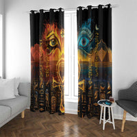 Eye of Ra and Eye of Horus Window Curtain Power and Magic Ancient Egyptian Mythology - Wonder Print Shop