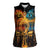Eye of Ra and Eye of Horus Women Sleeveless Polo Shirt Power and Magic Ancient Egyptian Mythology - Wonder Print Shop