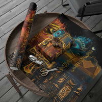 Eye of Ra and Eye of Horus Wrapping Paper Power and Magic Ancient Egyptian Mythology - Wonder Print Shop