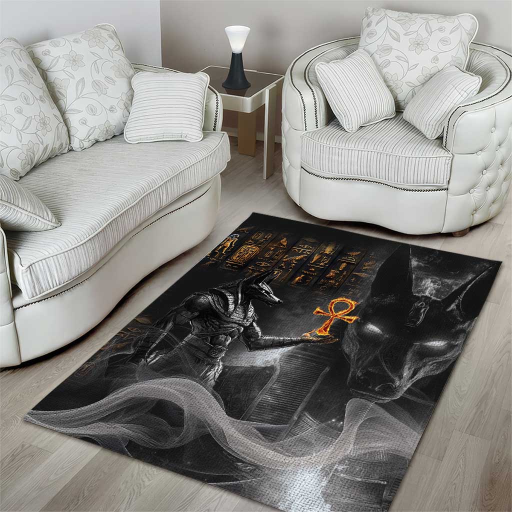 Mythical Anubis Area Rug The Egyptian God of Death LT9 - Wonder Print Shop