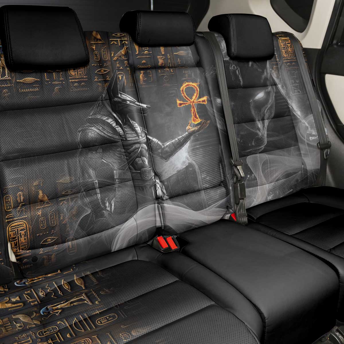 Mythical Anubis Back Car Seat Cover The Egyptian God of Death LT9 - Wonder Print Shop