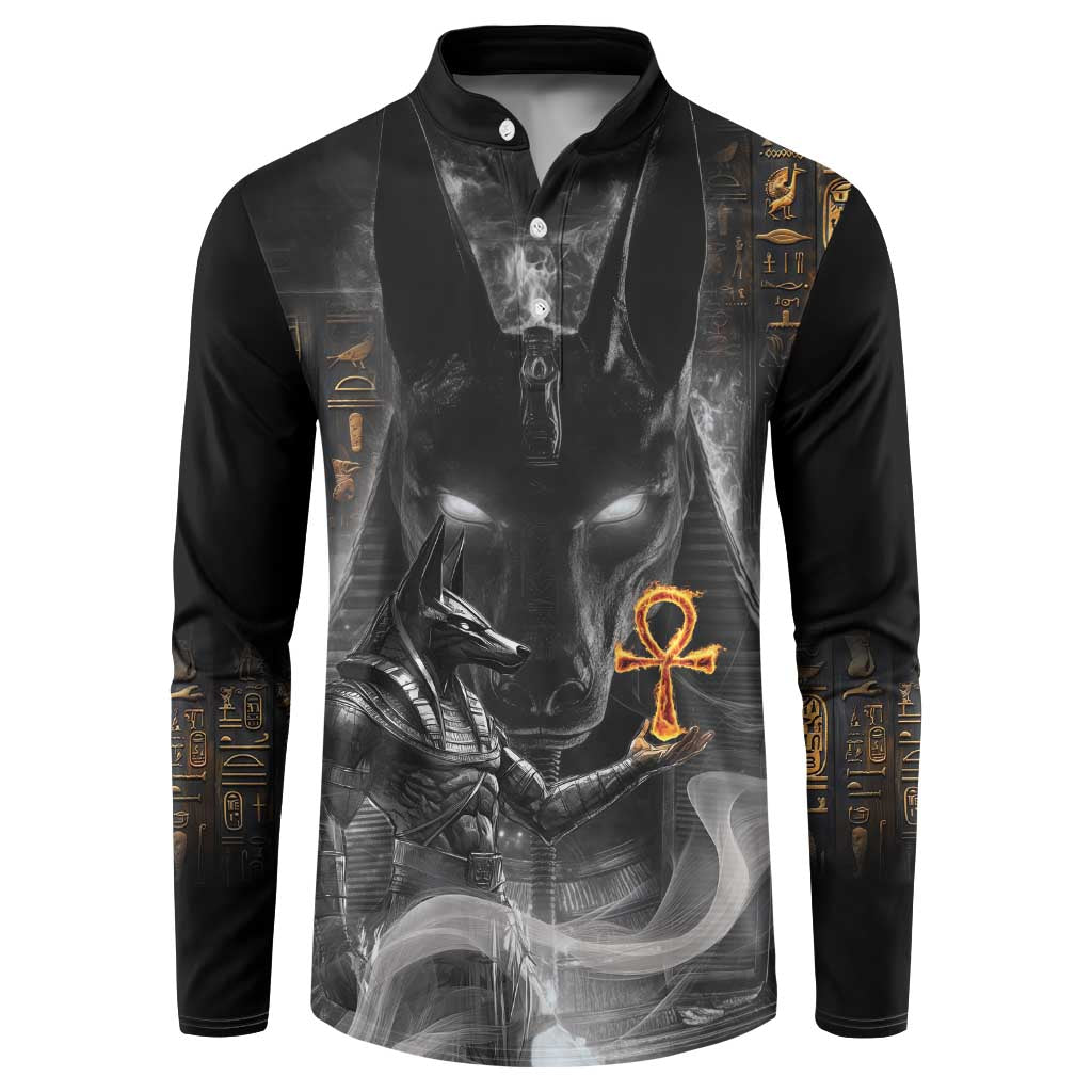 Mythical Anubis Button Sweatshirt The Egyptian God of Death LT9 - Wonder Print Shop