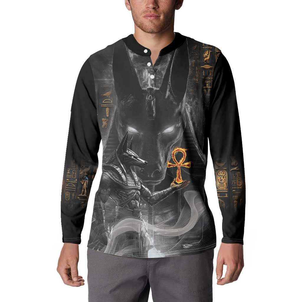Mythical Anubis Button Sweatshirt The Egyptian God of Death LT9 - Wonder Print Shop