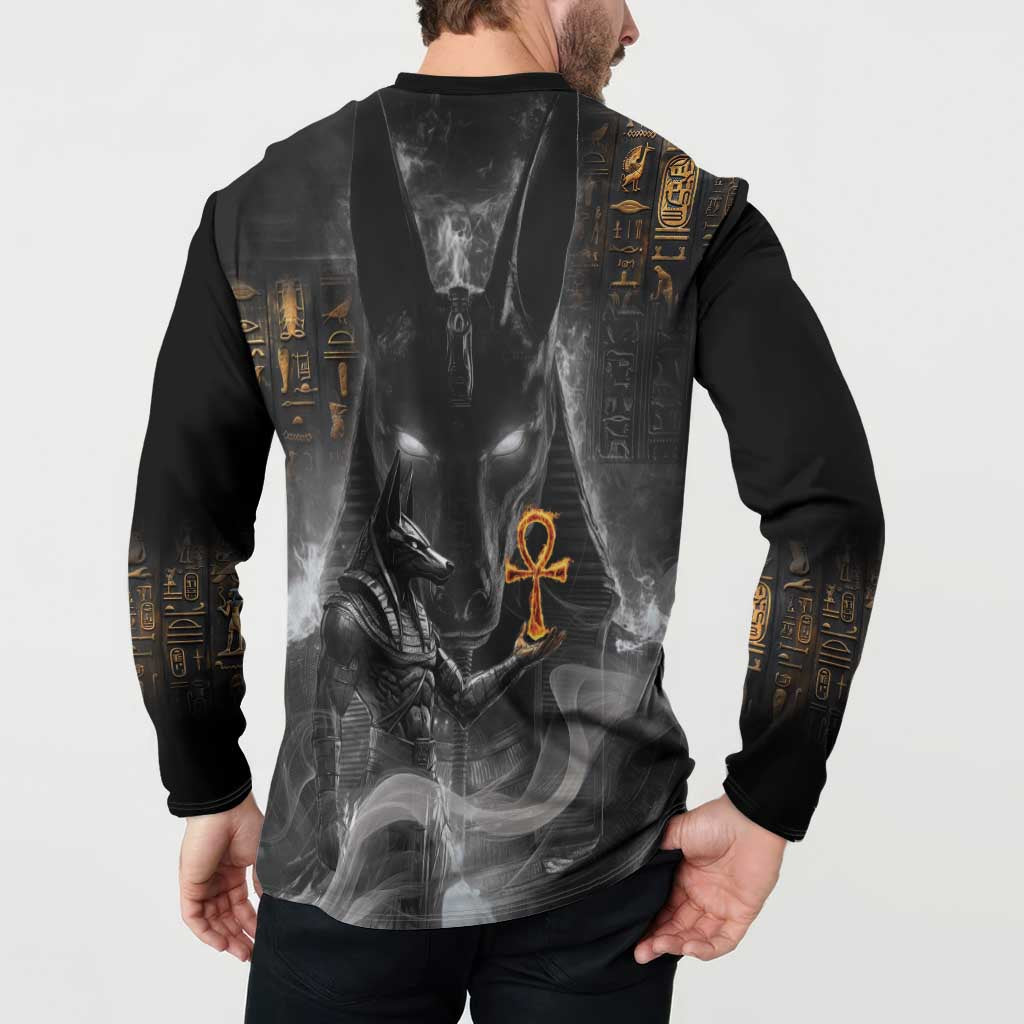 Mythical Anubis Button Sweatshirt The Egyptian God of Death LT9 - Wonder Print Shop