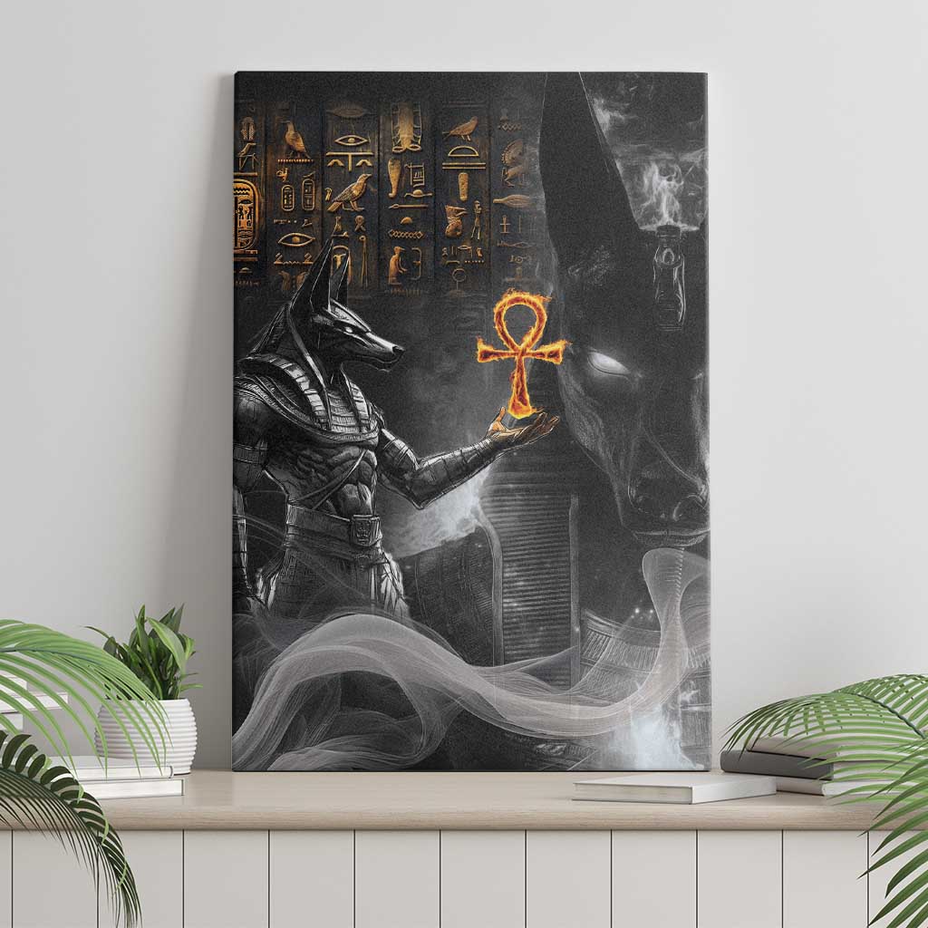 Mythical Anubis Canvas Wall Art The Egyptian God of Death LT9 - Wonder Print Shop