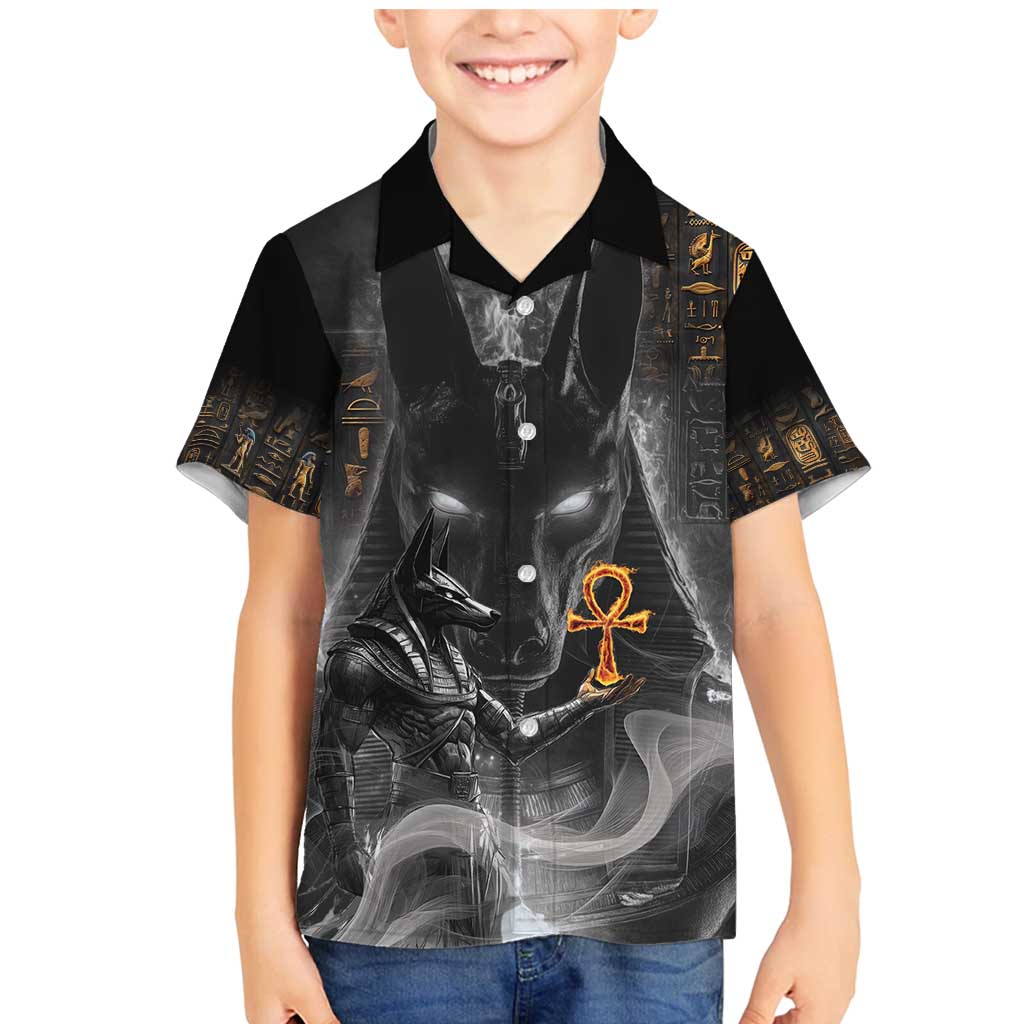 Mythical Anubis Family Matching Mermaid Dress and Hawaiian Shirt The Egyptian God of Death LT9 - Wonder Print Shop
