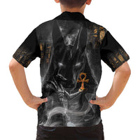 Mythical Anubis Family Matching Off Shoulder Maxi Dress and Hawaiian Shirt The Egyptian God of Death LT9 - Wonder Print Shop