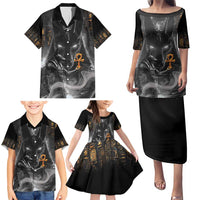 Mythical Anubis Family Matching Puletasi and Hawaiian Shirt The Egyptian God of Death - Wonder Print Shop