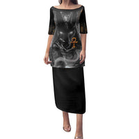 Mythical Anubis Family Matching Puletasi and Hawaiian Shirt The Egyptian God of Death - Wonder Print Shop