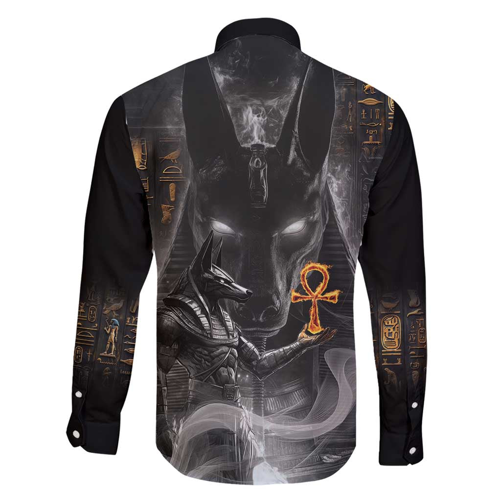 Mythical Anubis Family Matching Short Sleeve Bodycon Dress and Hawaiian Shirt The Egyptian God of Death - Wonder Print Shop