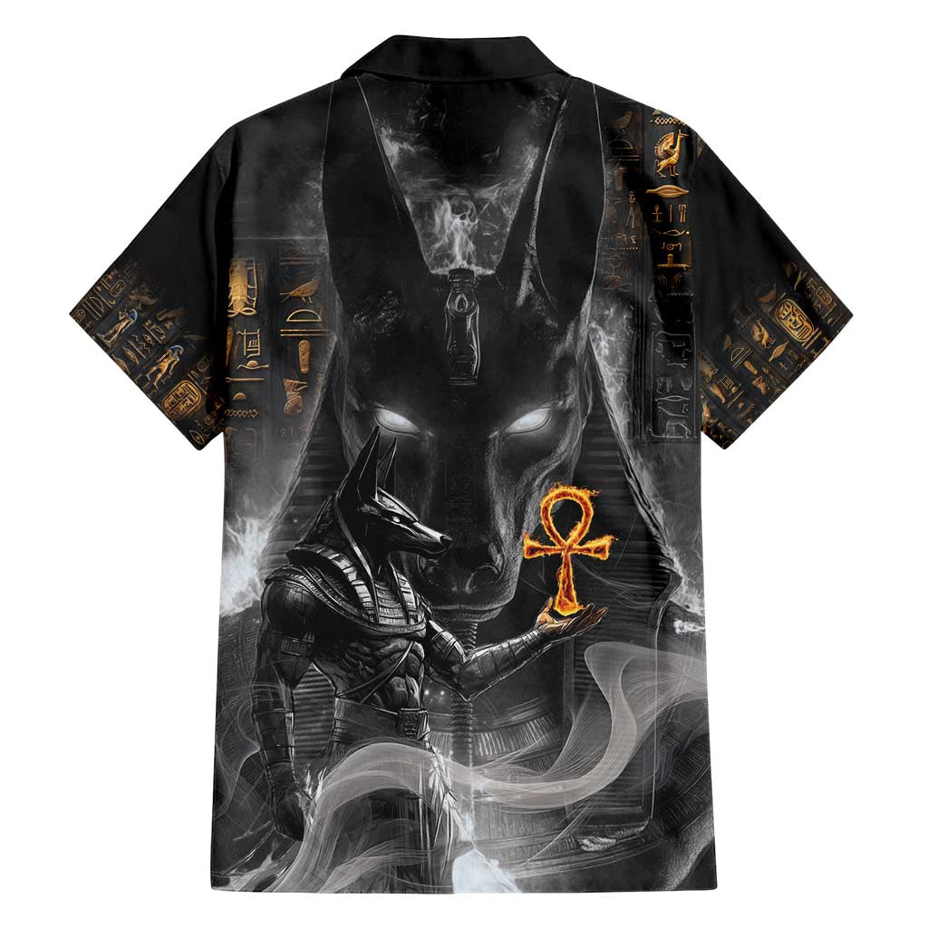 Mythical Anubis Family Matching Tank Maxi Dress and Hawaiian Shirt The Egyptian God of Death - Wonder Print Shop