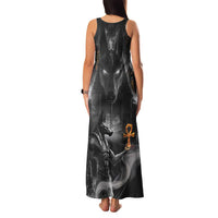 Mythical Anubis Family Matching Tank Maxi Dress and Hawaiian Shirt The Egyptian God of Death - Wonder Print Shop