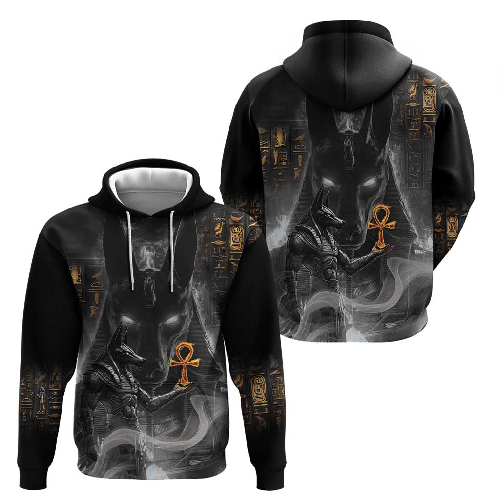 Mythical Anubis Hoodie The Egyptian God of Death - Wonder Print Shop