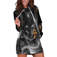 Mythical Anubis Hoodie Dress The Egyptian God of Death - Wonder Print Shop
