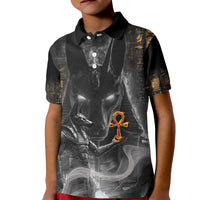 Mythical Anubis Kid Polo Shirt The Egyptian God of Death - Wonder Print Shop