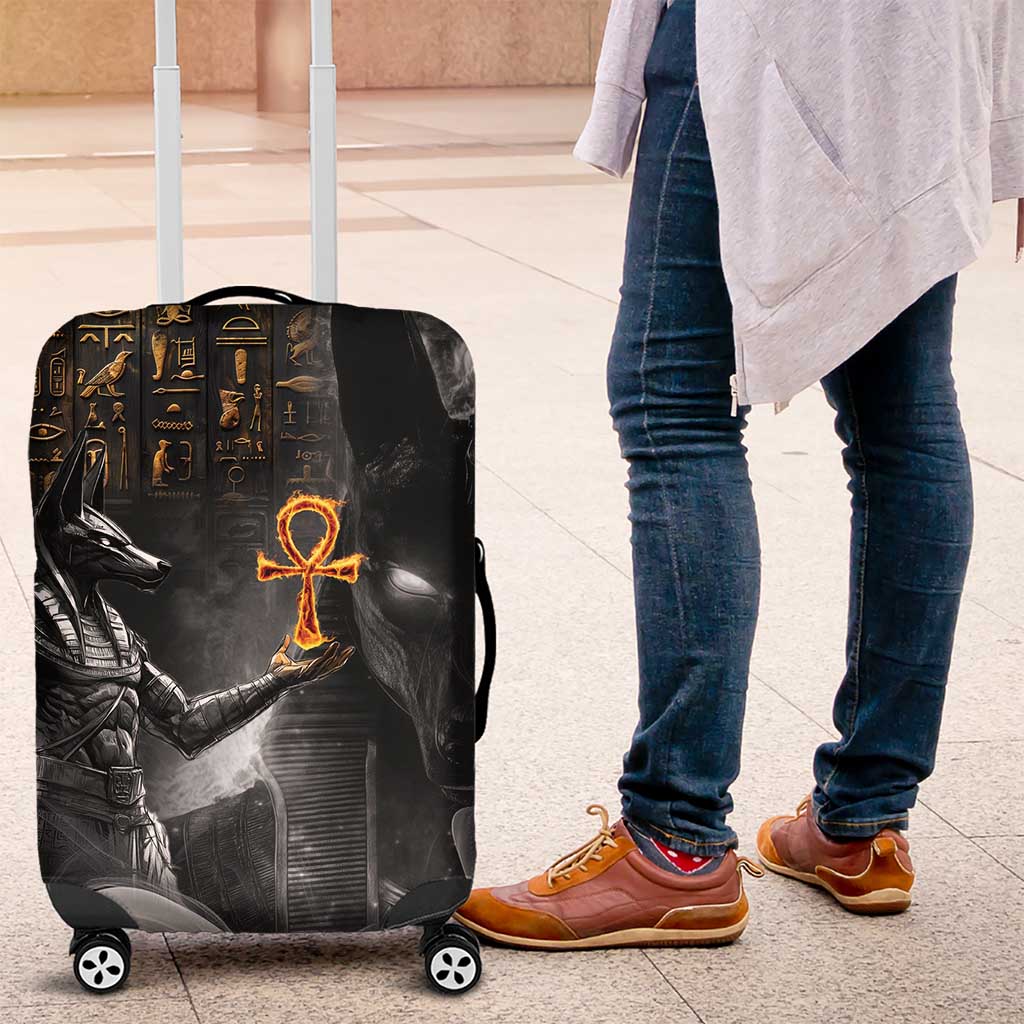 Mythical Anubis Luggage Cover The Egyptian God of Death - Wonder Print Shop