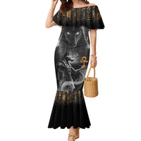 Mythical Anubis Mermaid Dress The Egyptian God of Death - Wonder Print Shop