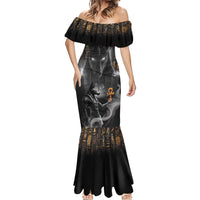 Mythical Anubis Mermaid Dress The Egyptian God of Death - Wonder Print Shop