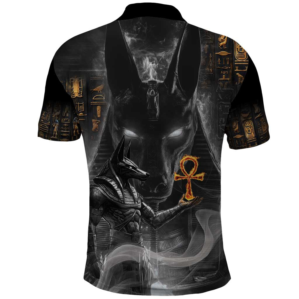 Mythical Anubis Polo Shirt The Egyptian God of Death - Wonder Print Shop