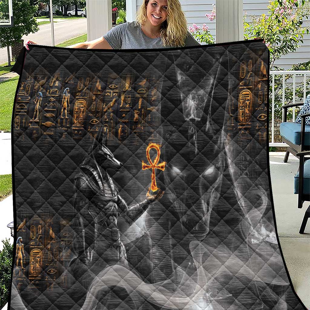 Mythical Anubis Quilt The Egyptian God of Death - Wonder Print Shop