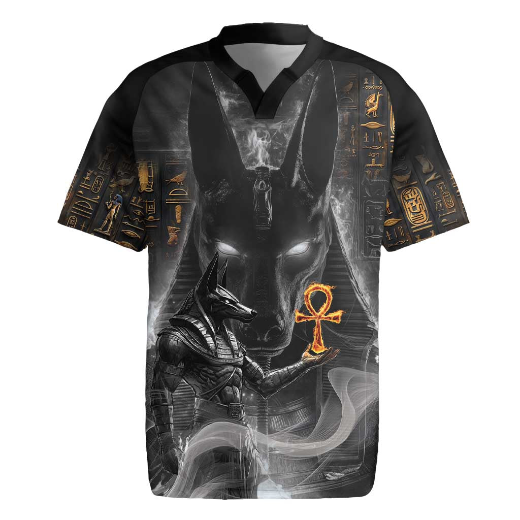 Mythical Anubis Rugby Jersey The Egyptian God of Death - Wonder Print Shop