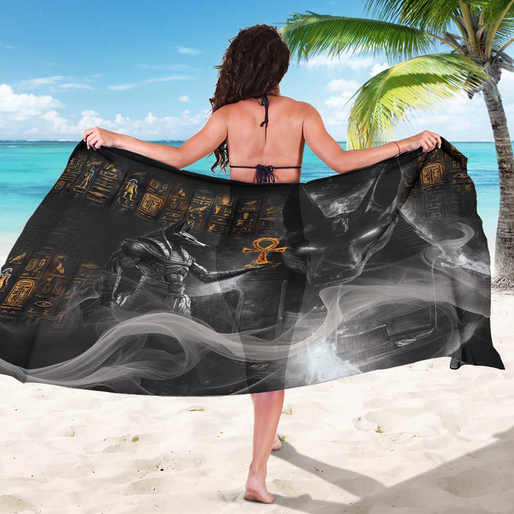 Mythical Anubis Sarong The Egyptian God of Death - Wonder Print Shop