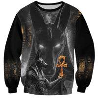 Mythical Anubis Sweatshirt The Egyptian God of Death - Wonder Print Shop
