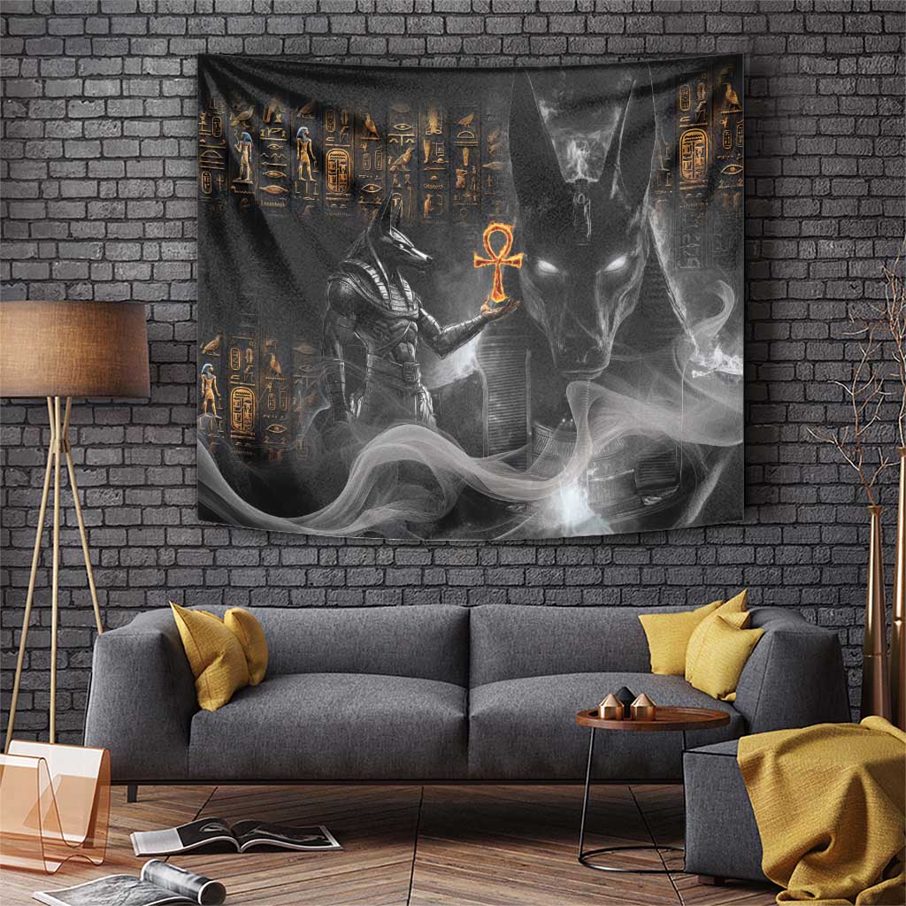Mythical Anubis Tapestry The Egyptian God of Death - Wonder Print Shop
