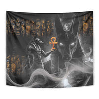 Mythical Anubis Tapestry The Egyptian God of Death - Wonder Print Shop