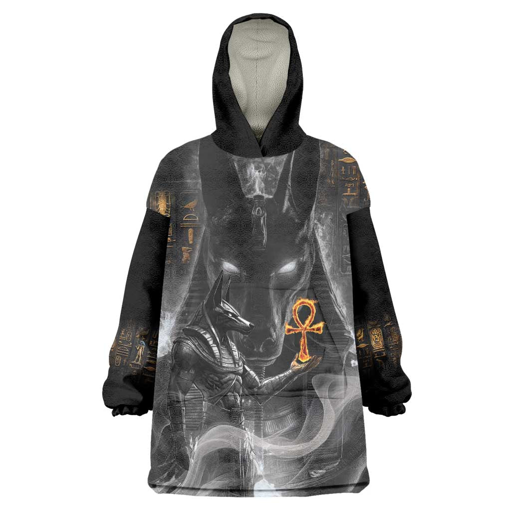 Mythical Anubis Wearable Blanket Hoodie The Egyptian God of Death - Wonder Print Shop