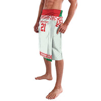 Belarus Ice Hockey Custom Lavalava With Bison Mascot Flag Style