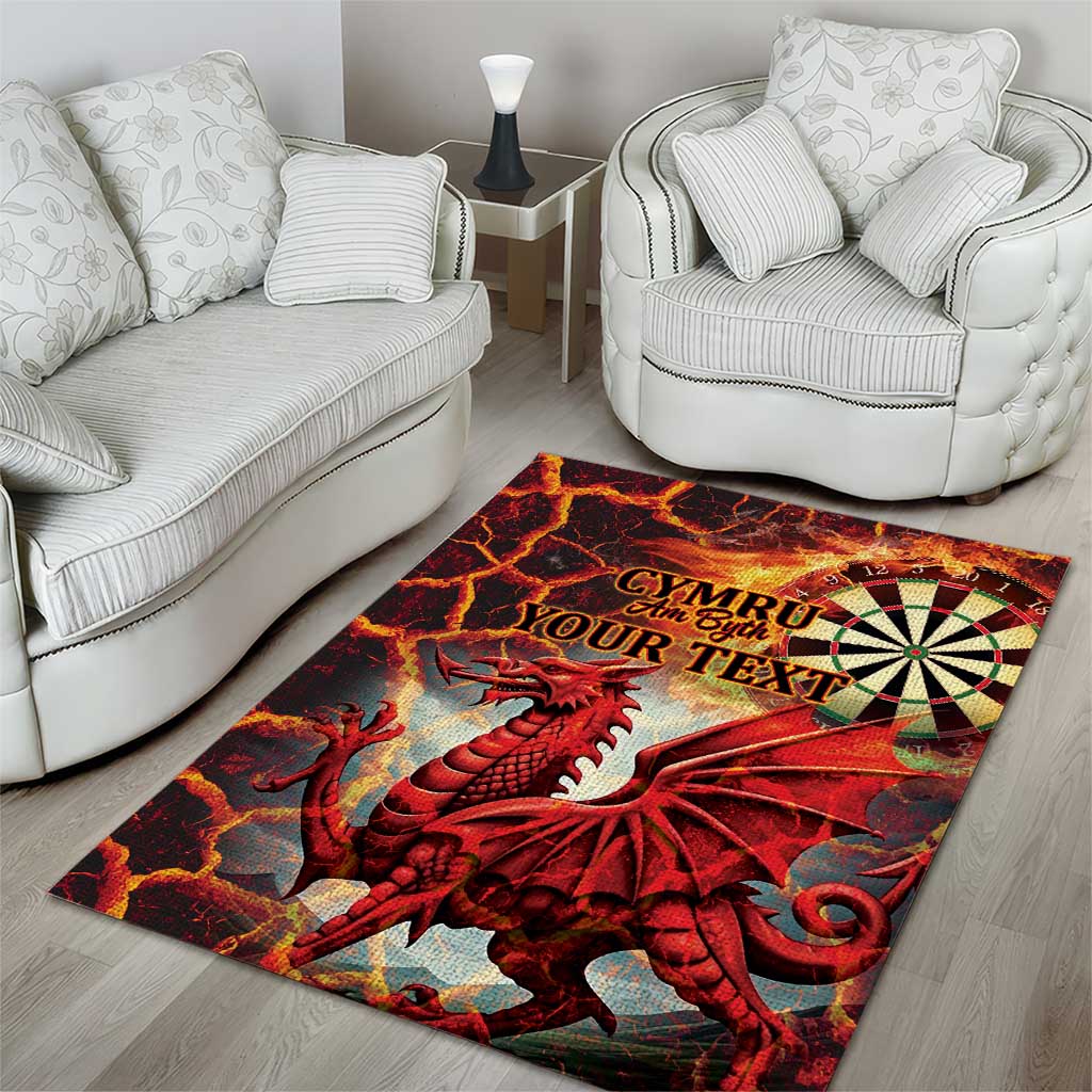 Wales Darts Wales Forever Personalized Area Rug Cymru Am Byth Dragons