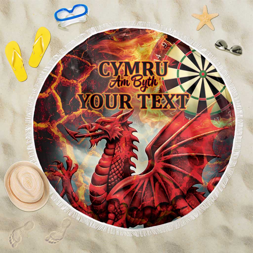Wales Darts Wales Forever Personalized Beach Blanket Cymru Am Byth Dragons