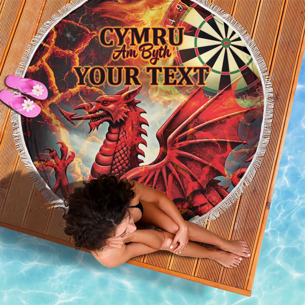 Wales Darts Wales Forever Personalized Beach Blanket Cymru Am Byth Dragons