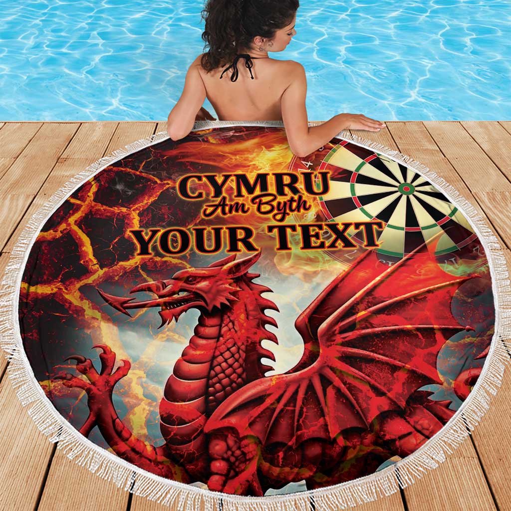 Wales Darts Wales Forever Personalized Beach Blanket Cymru Am Byth Dragons