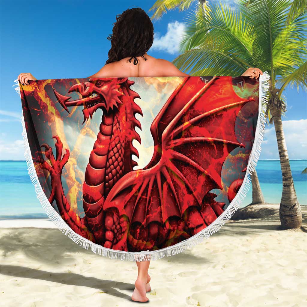 Wales Darts Wales Forever Personalized Beach Blanket Cymru Am Byth Dragons