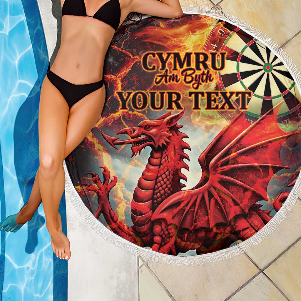 Wales Darts Wales Forever Personalized Beach Blanket Cymru Am Byth Dragons