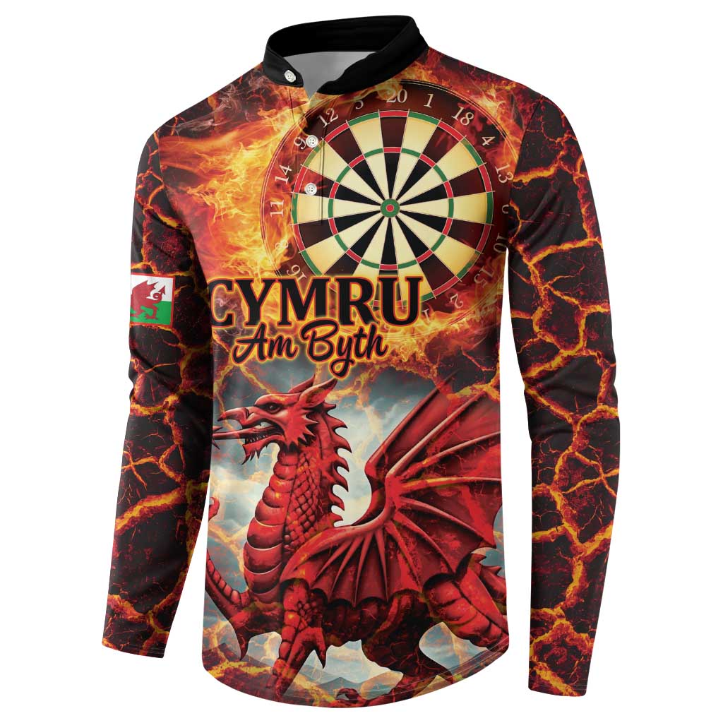 Wales Darts Wales Forever Personalized Button Sweatshirt Cymru Am Byth Dragons