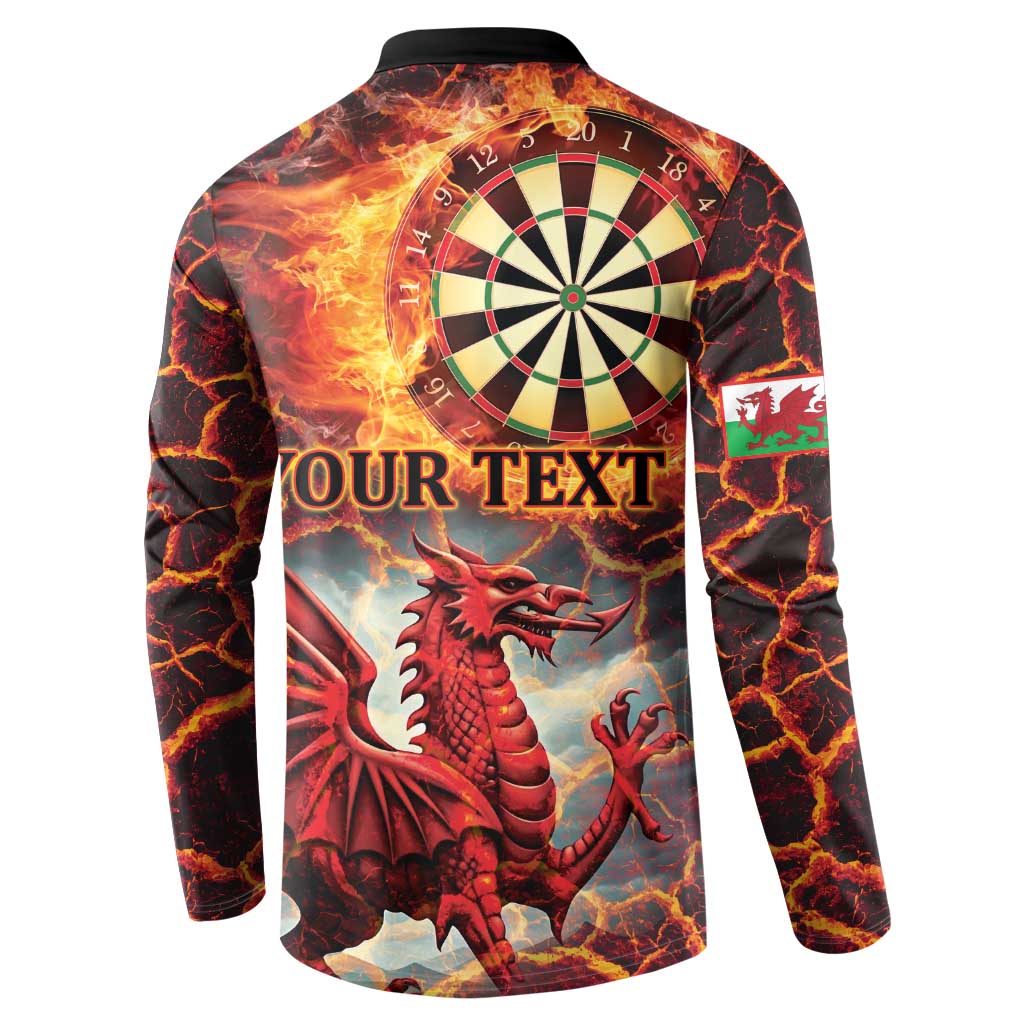 Wales Darts Wales Forever Personalized Button Sweatshirt Cymru Am Byth Dragons