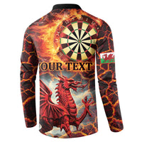 Wales Darts Wales Forever Personalized Button Sweatshirt Cymru Am Byth Dragons