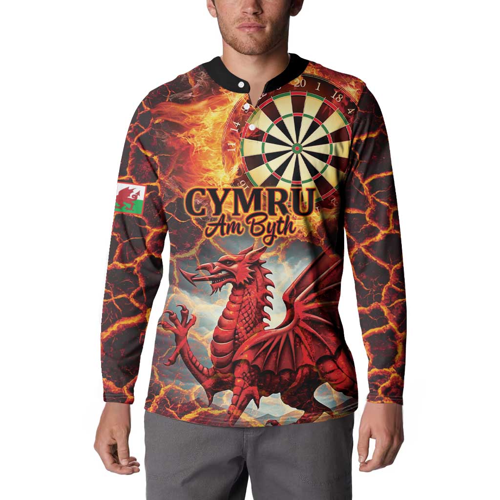Wales Darts Wales Forever Personalized Button Sweatshirt Cymru Am Byth Dragons