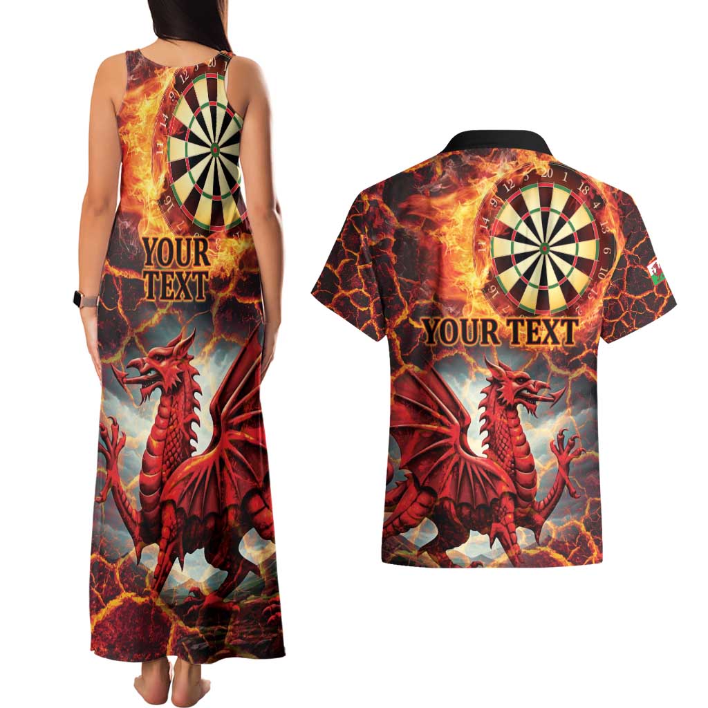 Wales Darts Wales Forever Personalized Couples Matching Tank Maxi Dress and Hawaiian Shirt Cymru Am Byth Dragons