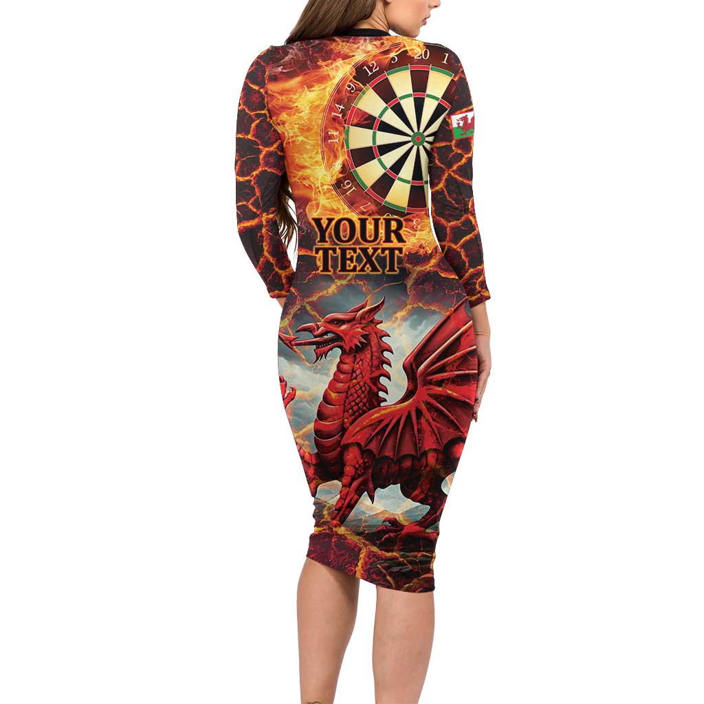Wales Darts Wales Forever Personalized Family Matching Long Sleeve Bodycon Dress and Hawaiian Shirt Cymru Am Byth Dragons